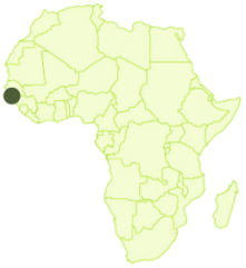 Location in Africa